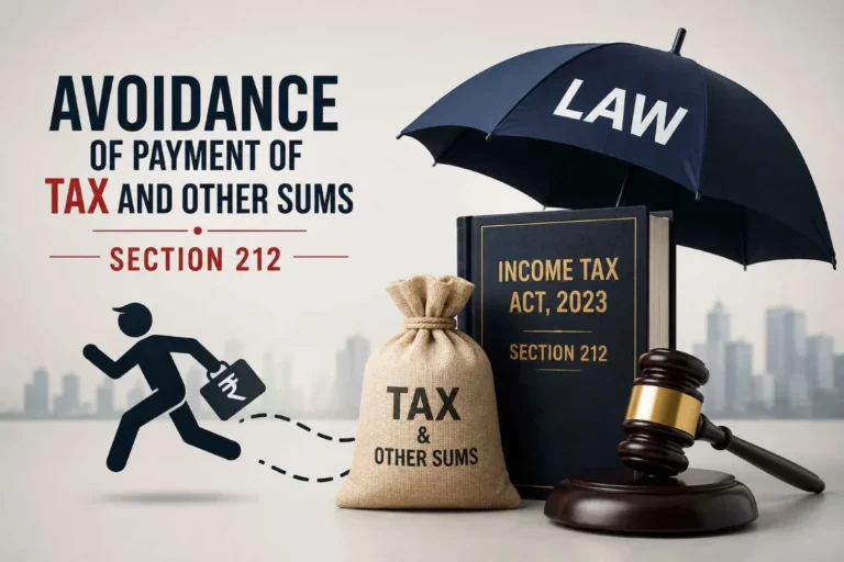 Avoidance of Tax and Other Financial Obligations — Section 212