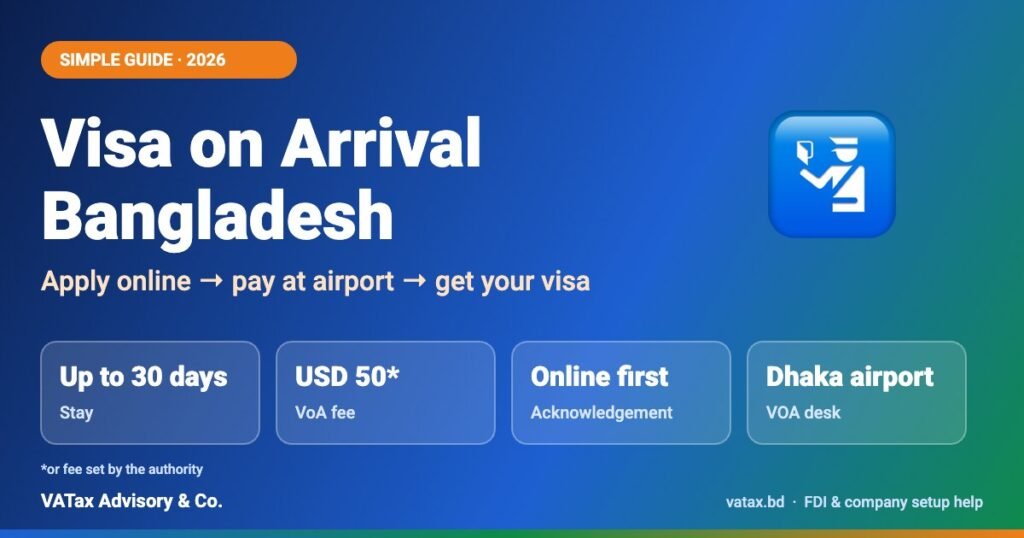 Visa on arrival Bangladesh 2026 simple guide – apply online, pay at Dhaka airport